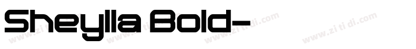 Sheylla Bold字体转换
